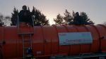 Salford Barton Moss campaigners lock on to lorries